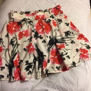 Abercrombie circle skirt floral